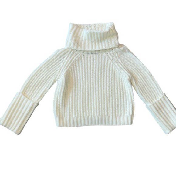 Jason Wu Cozy Ivory Chunky Shaker Turtleneck Sweater Size Small - Picture 4 of 10